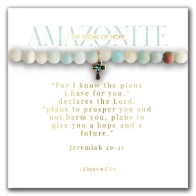 LENNY & EVA | Gemstone Cross Bracelet