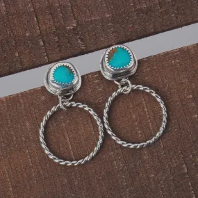 Lilah Earrings | Blue Kingman Turquoise