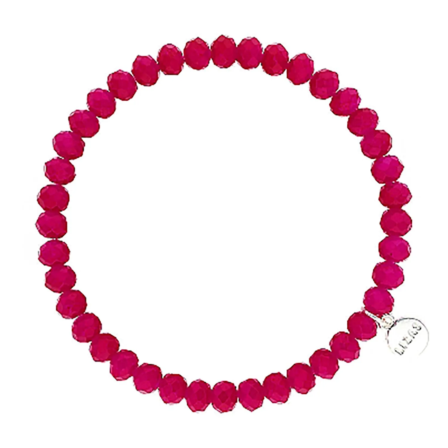 Lizas Nashville 6mm Crystal Bracelet Magenta