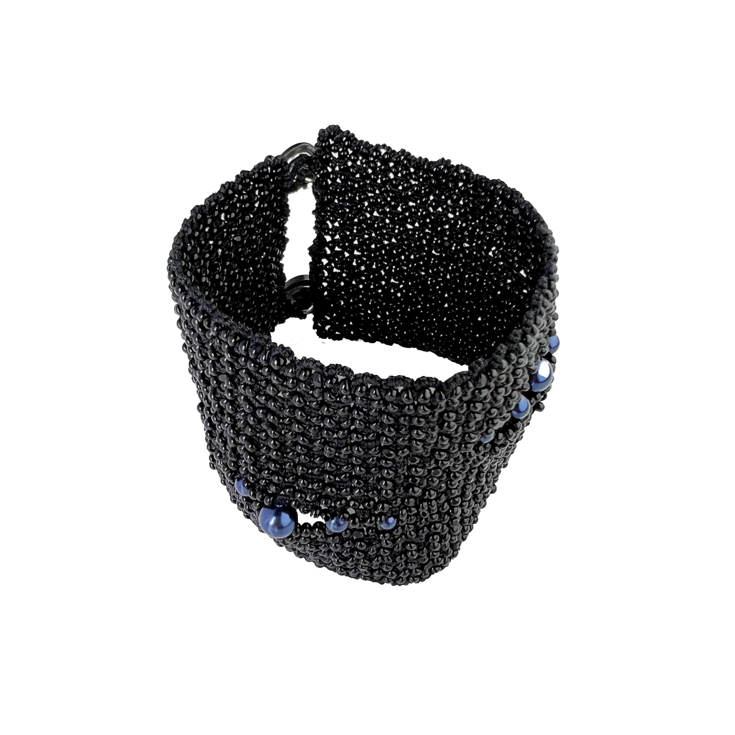 Lorina Balteanu, Bead & Blue Pearl Modern Bracelet