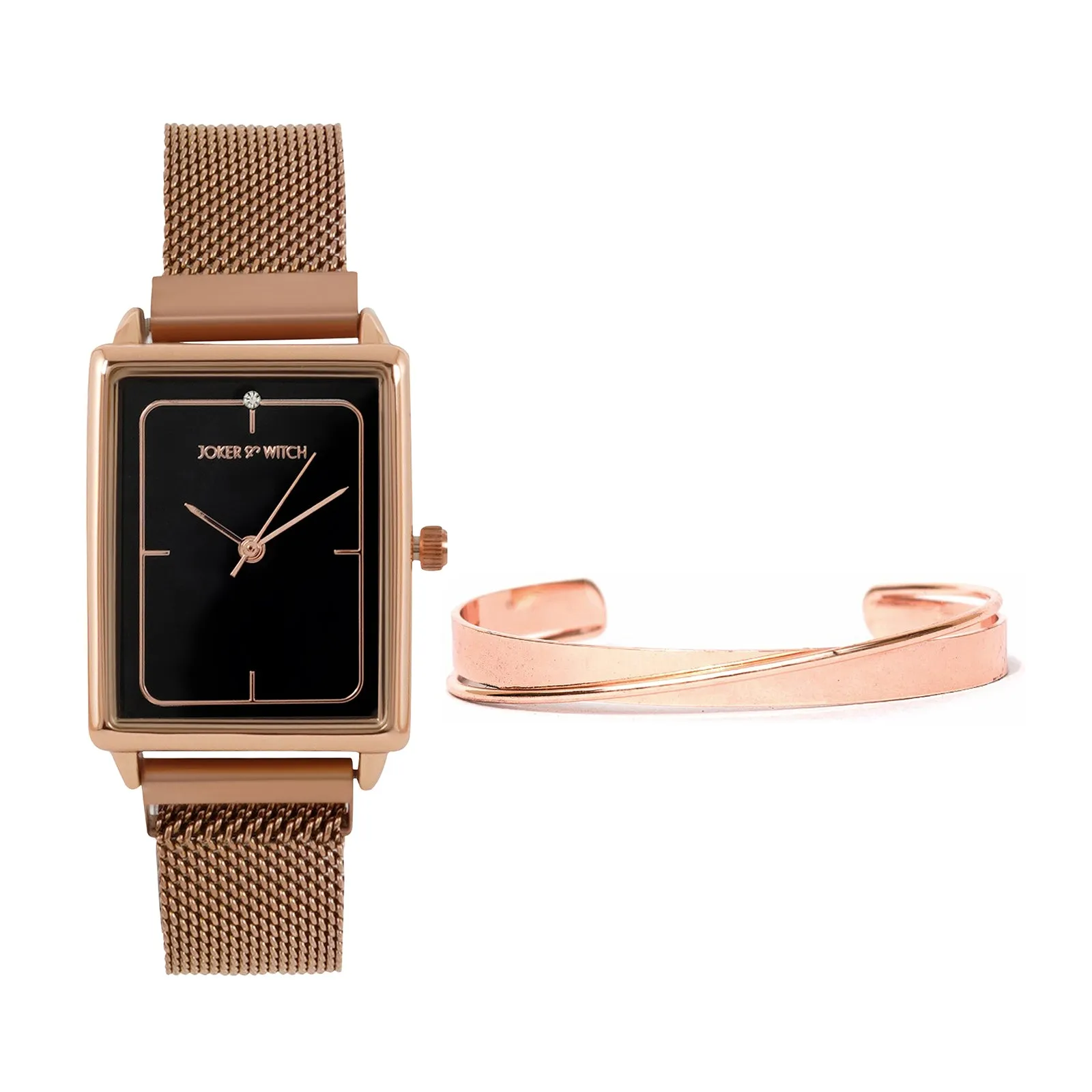 Mariposa Rosegold Watch Bracelet Stack