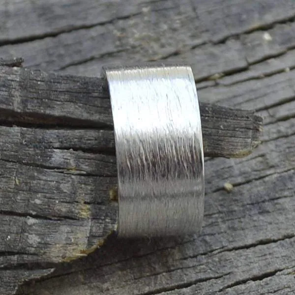 Matte Finish 925 Sterling Silver Nickel-Free Band Ring, Anniversary Gift, Mens Wedding