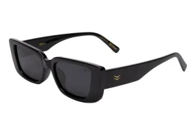 Miley Polarized Sunglasses, Black/Smoke | I-SEA