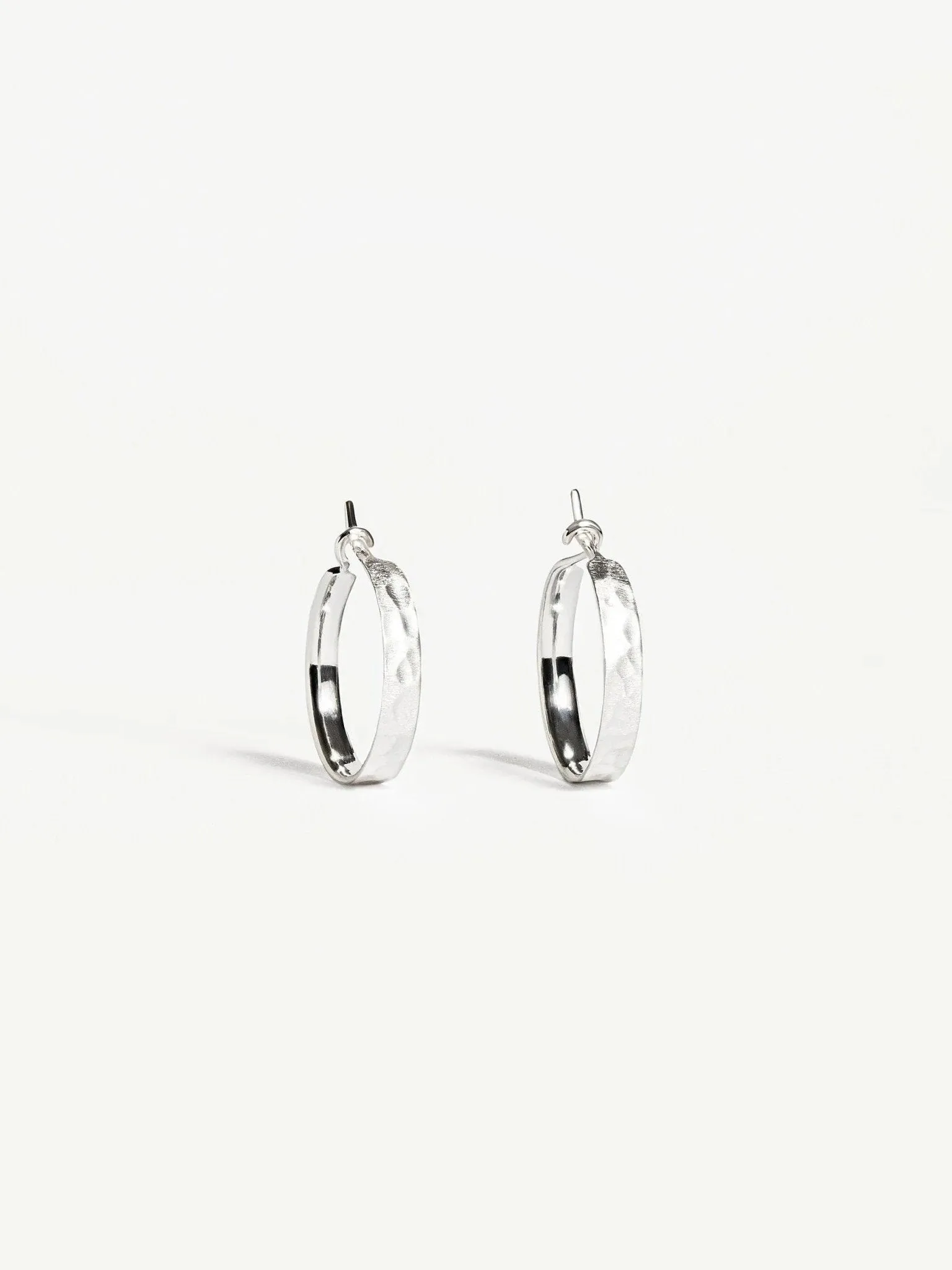 Nanna Hammered Huggie Hoop Earrings