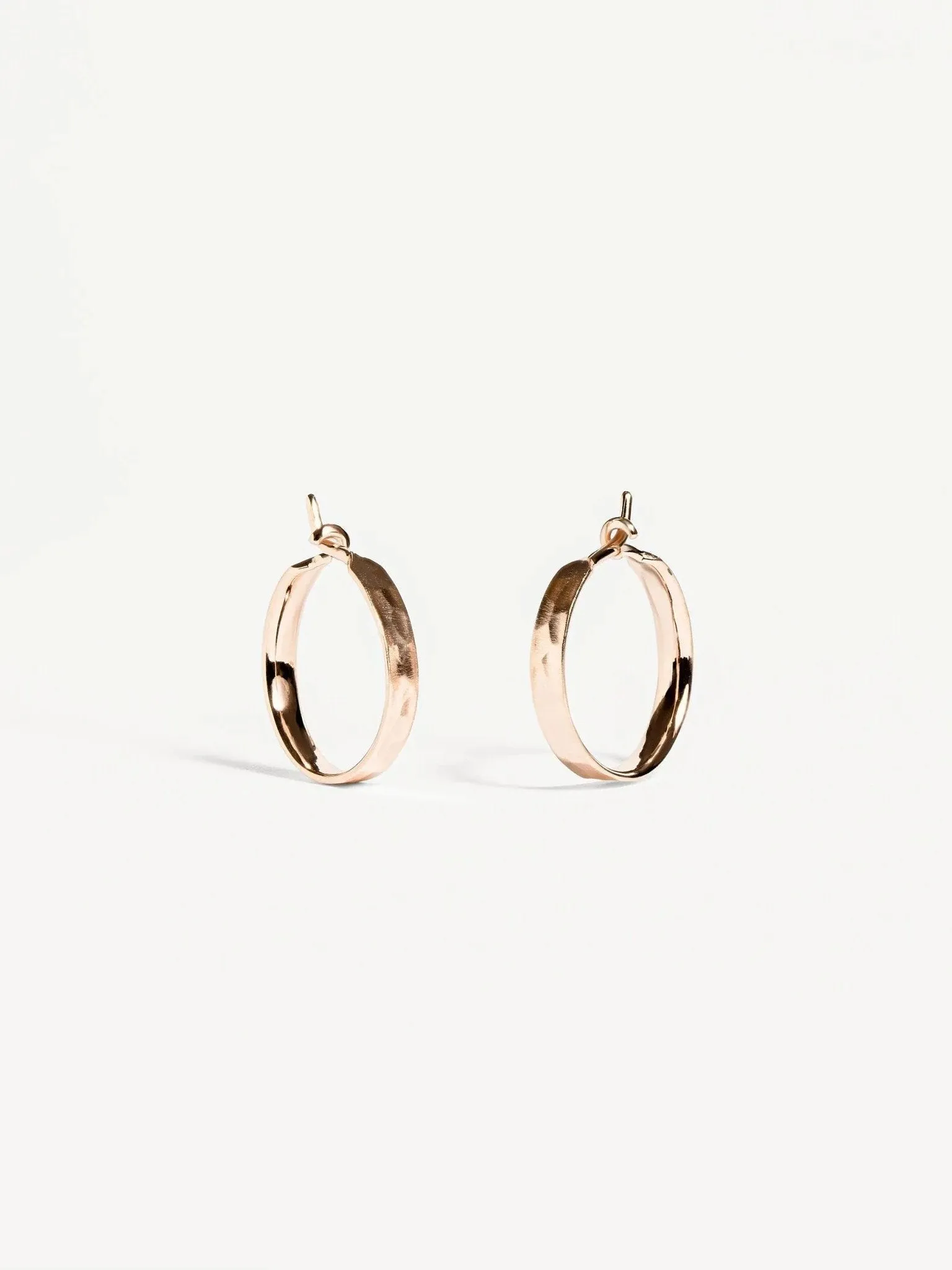 Nanna Hammered Huggie Hoop Earrings