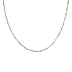 Newport tennis necklace (gold)