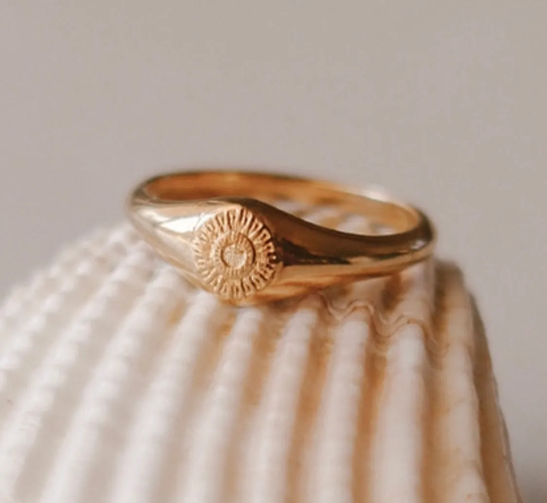 Ocean of Grace Ring in Vermeil