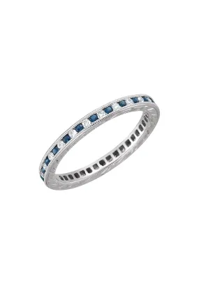 Oster Collection Alternating Sapphire & Diamond Eternity Band