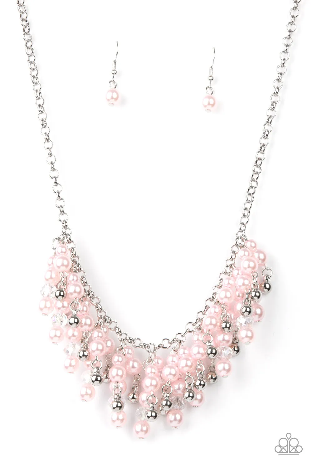 Paparazzi Necklace ~ Champagne Dreams - Pink Pearl Necklace