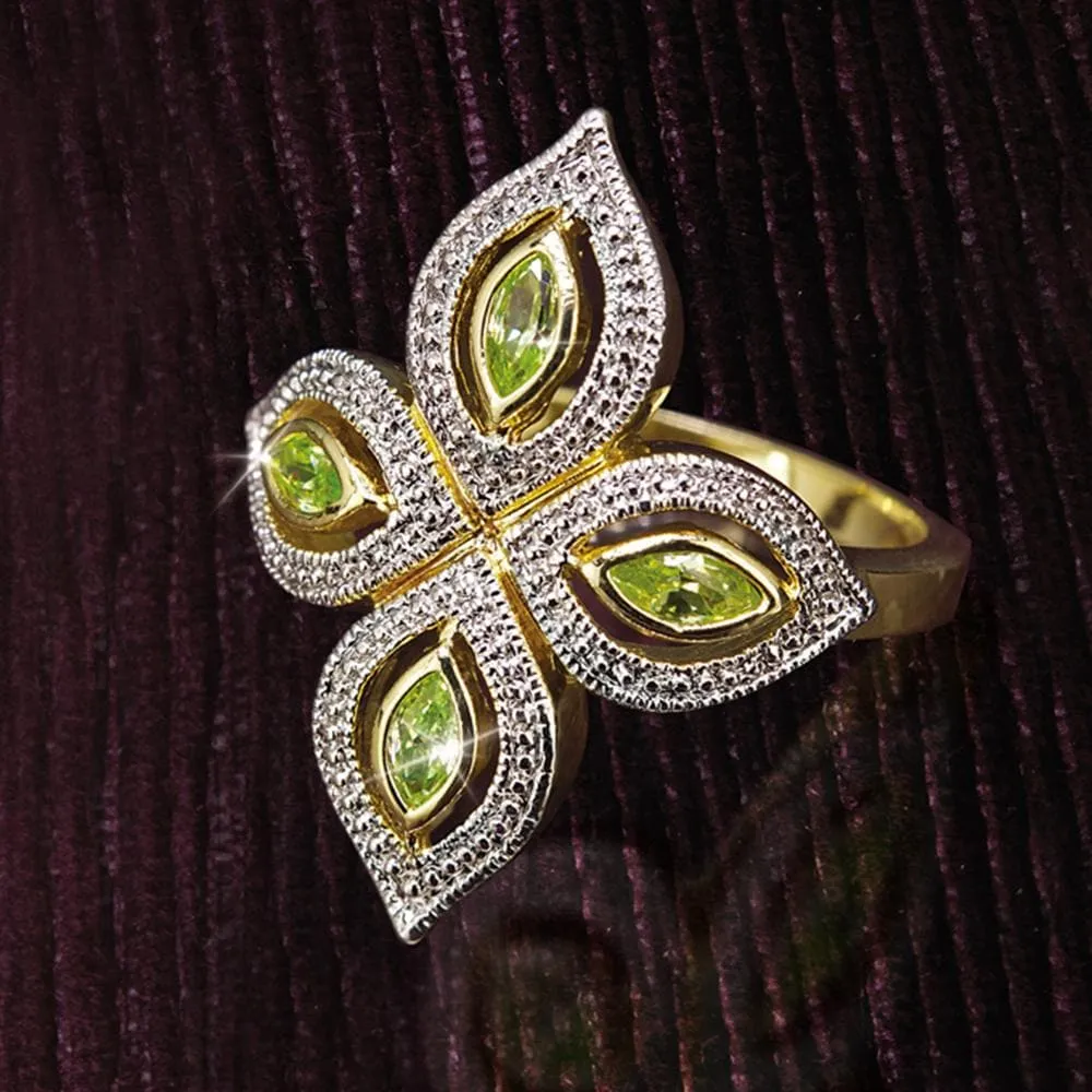 Peridot Bali Ring