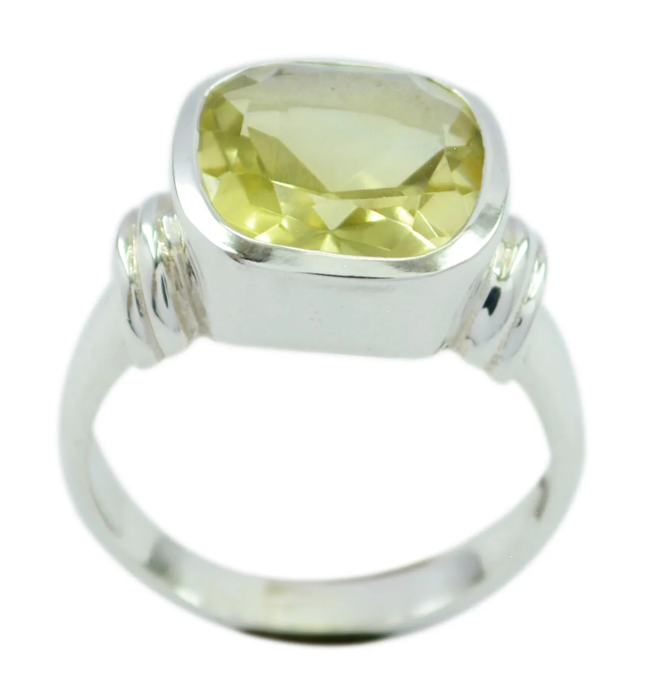 Reals Gem Lemon Quartz Sterling Silver Ring Travel Jewelry Organizer