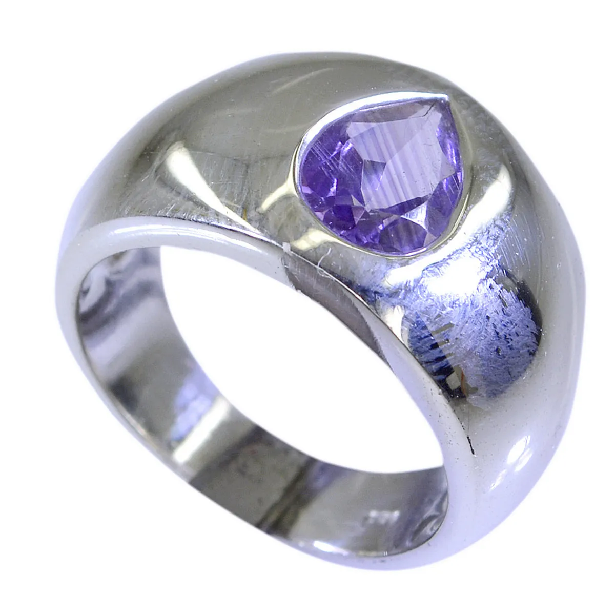 Resplendent Gem Amethyst Sterling Silver Ring Gift For New Years Day