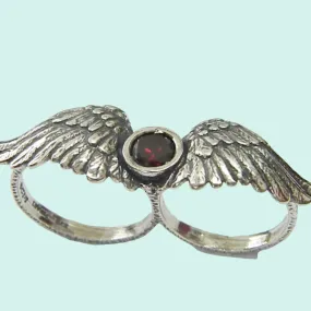 Ring for Woman - Fly High in Style: Sterling Silver Wings Ring for a Touch of Elegance