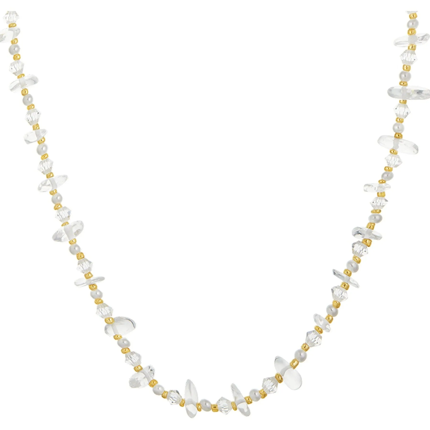 Rock Crystal & Pearl Necklace