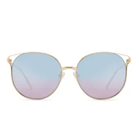 Rory Gold Blue to Lavender Flash Sunglasses