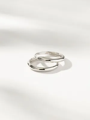 Simple Band Ring (Set of 2)