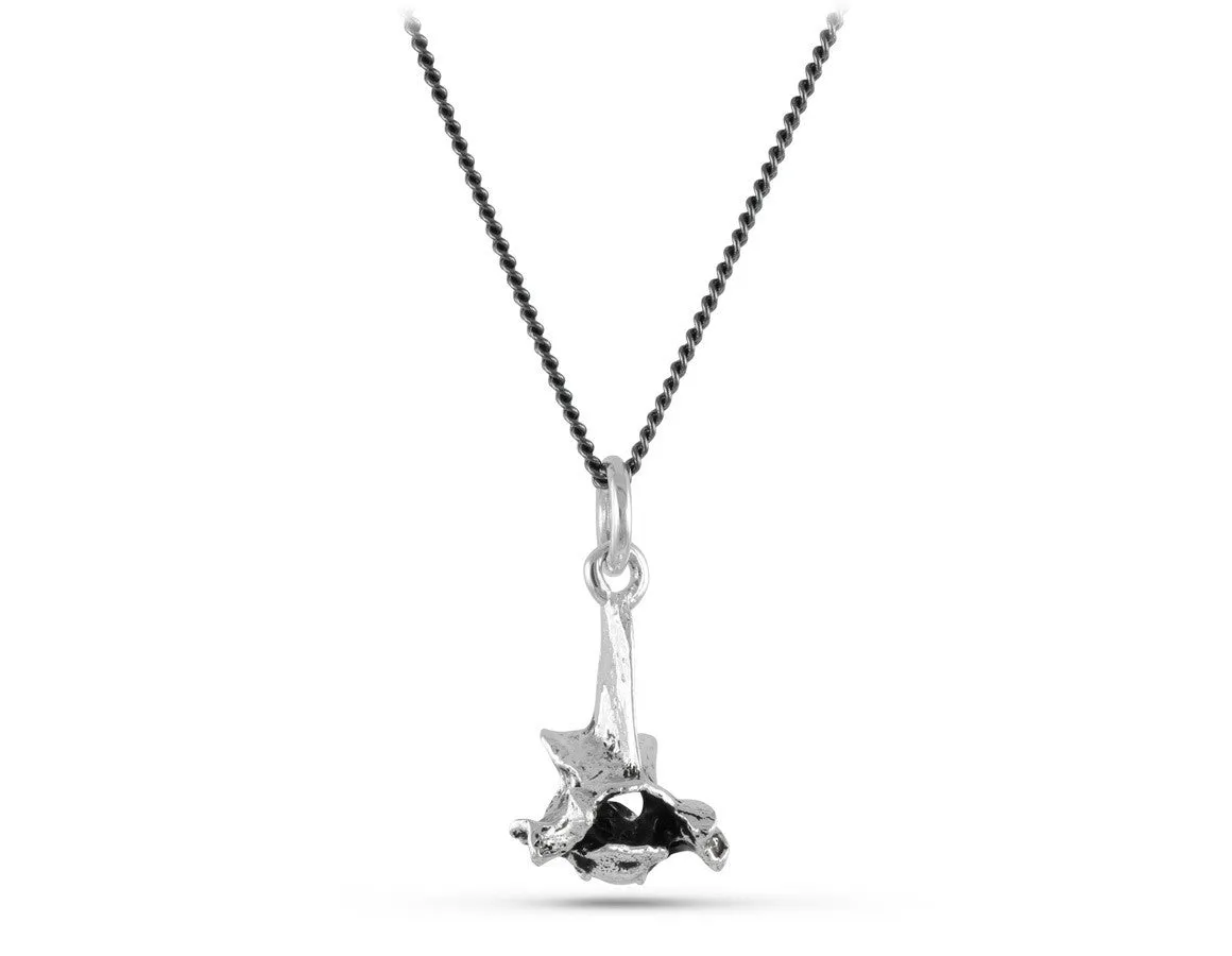 Small Vertebra Necklace - Silver