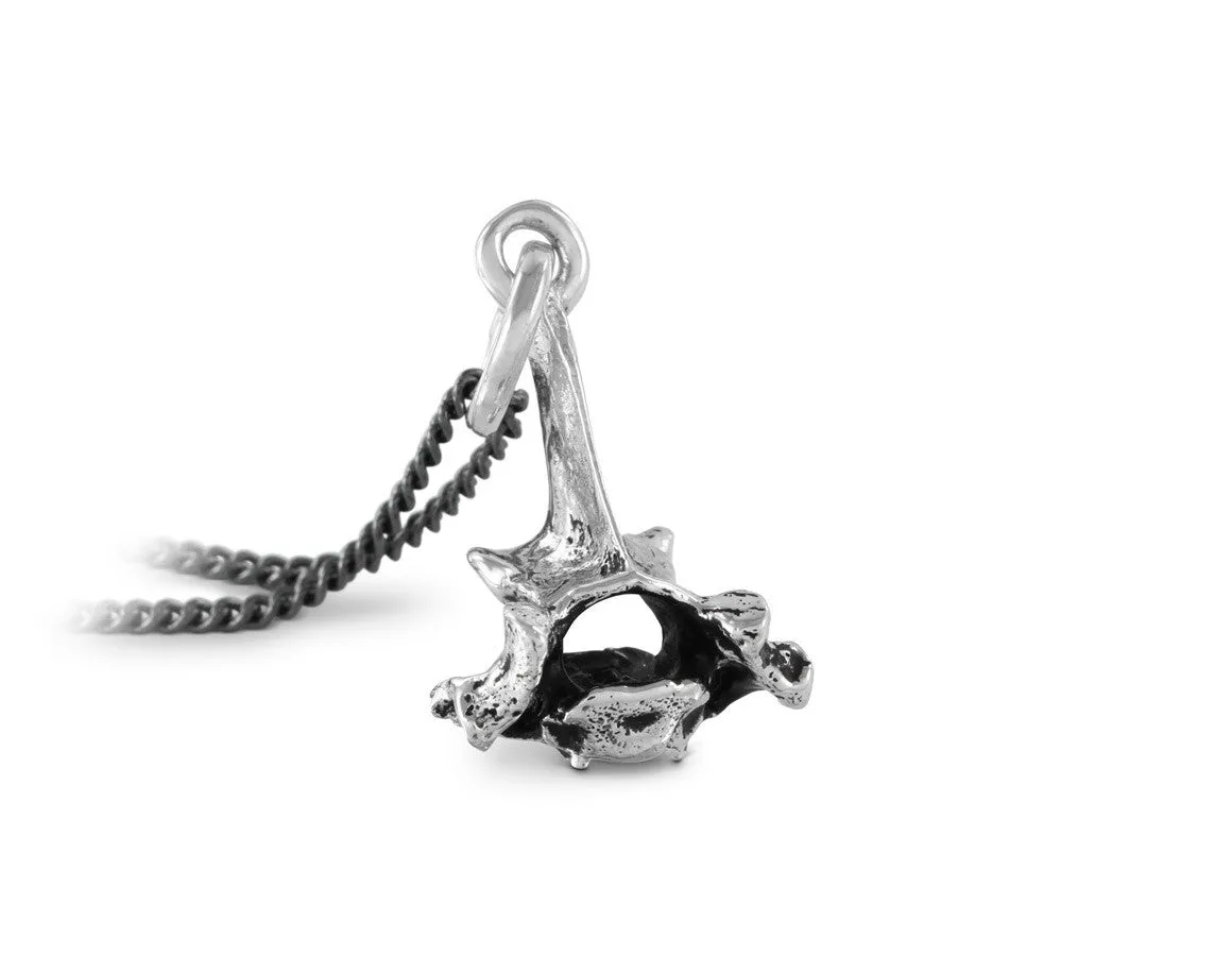 Small Vertebra Necklace - Silver