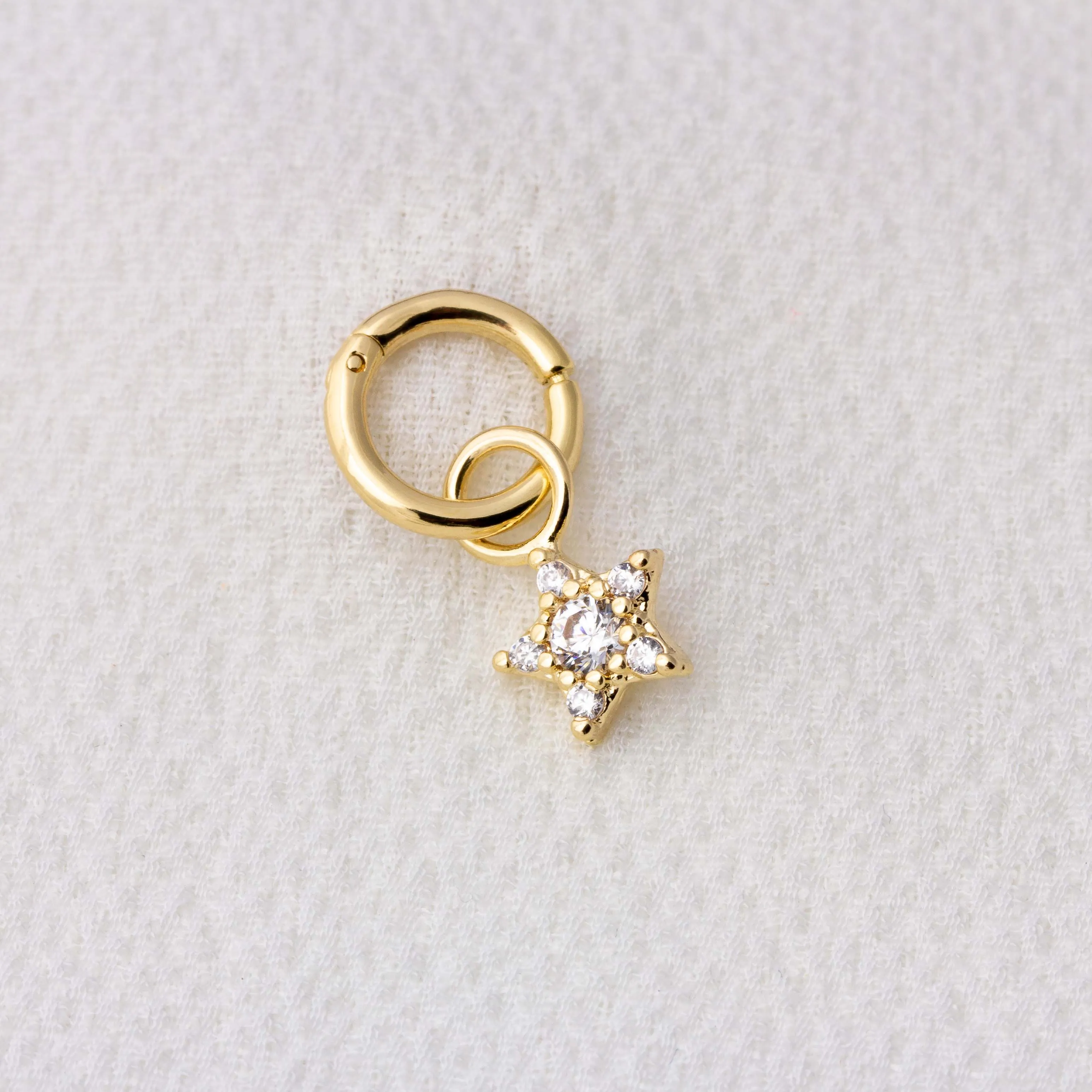 Sparkling Mini Star Earring Charm