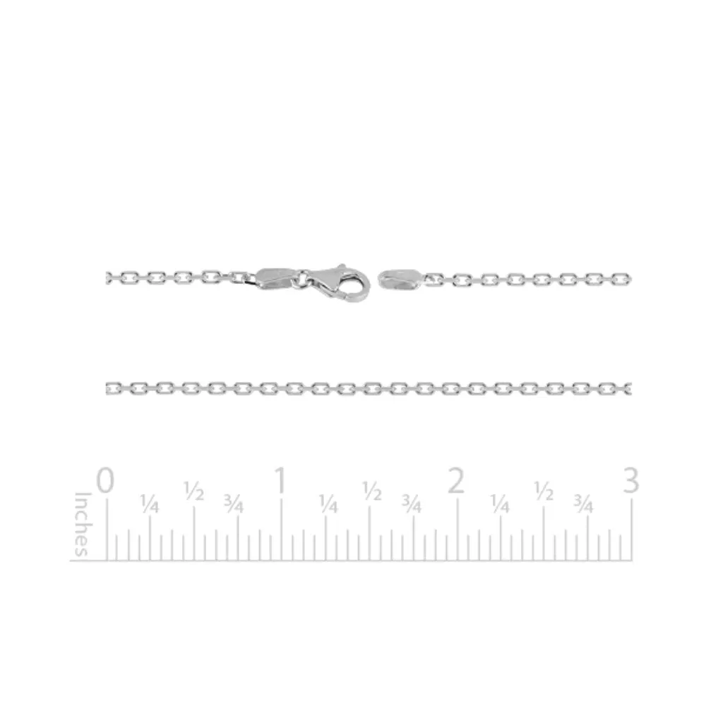 SS 1.9mm D/C Rectangle Cable Chain 24