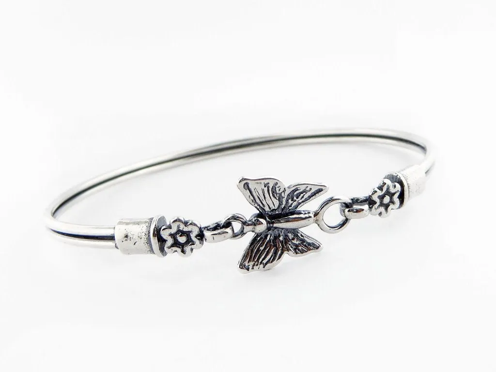 Sterling Silver Bracelet for woman with a butterfly