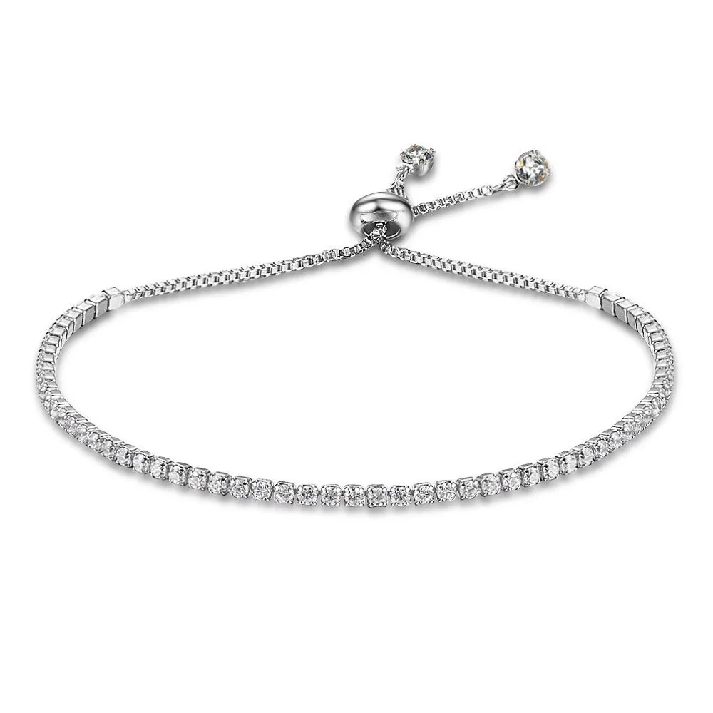 Stylish Cubic Zirconia Adjustable Bracelet for Women