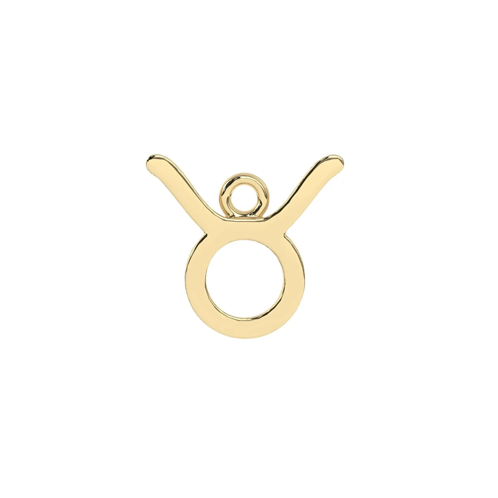 Taurus Zodiac Charm | 10k Yellow Gold