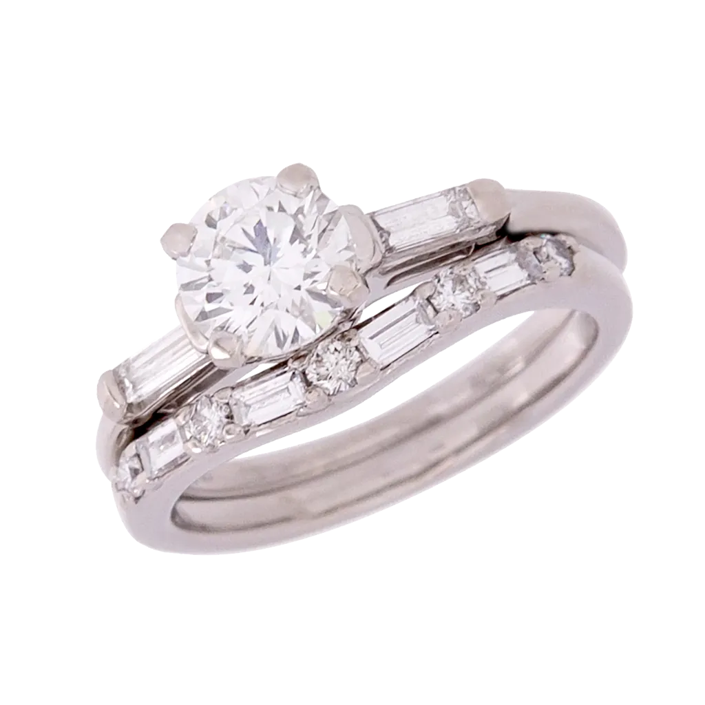 Three Stone Diamond Engagement Ring