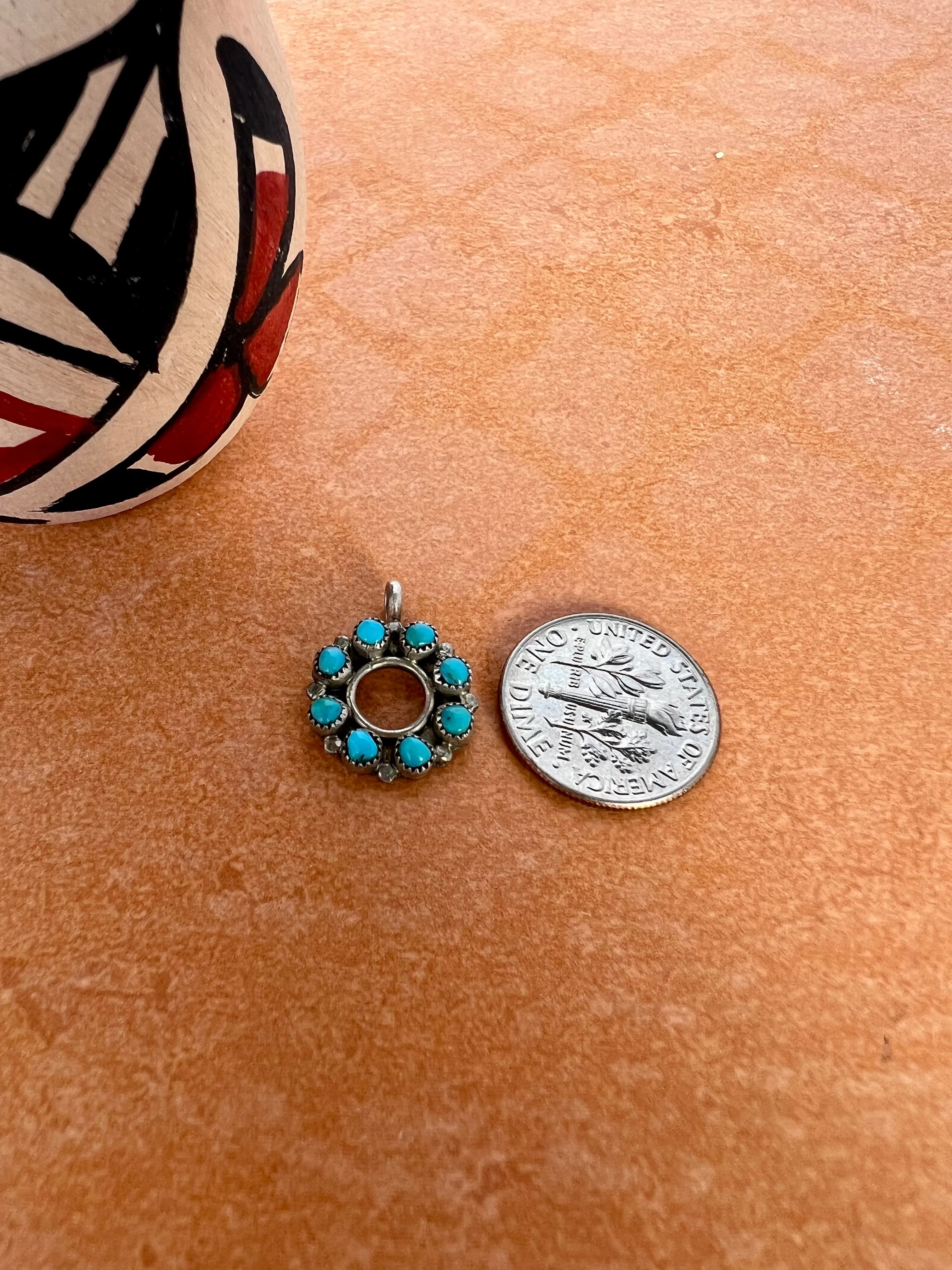 Turquoise Circle Pendant