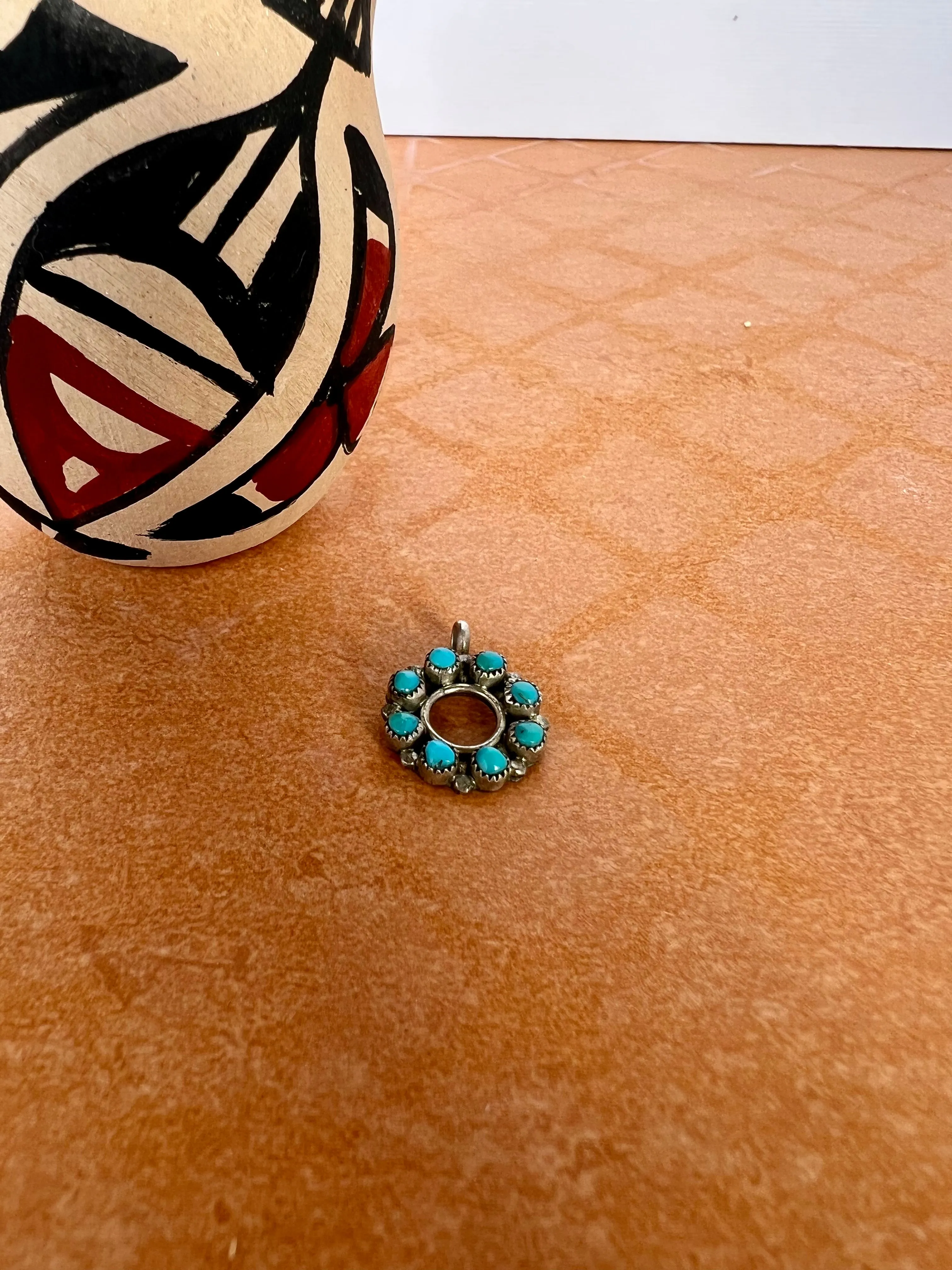 Turquoise Circle Pendant