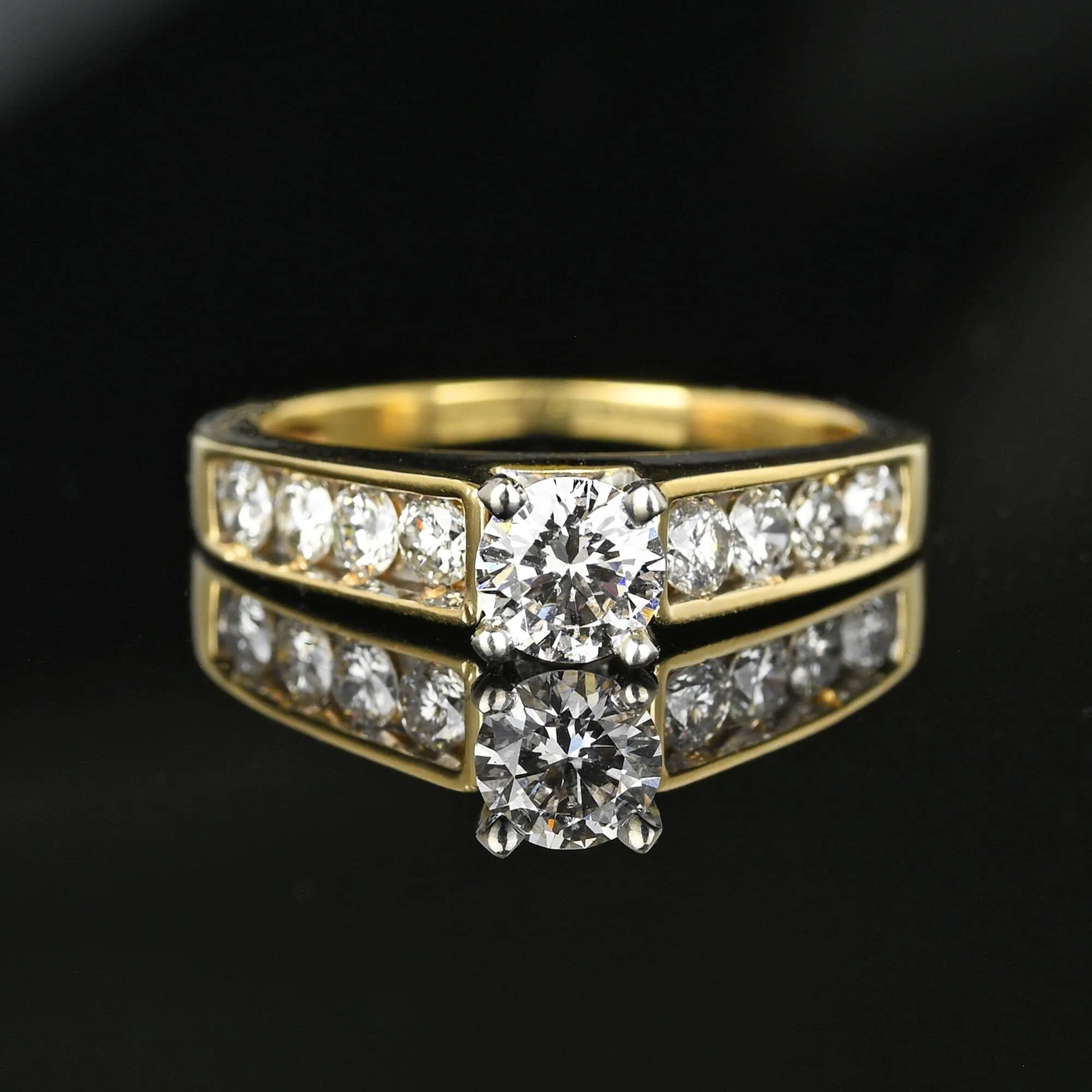 Vintage 1.15 Carat Diamond Solitaire Engagement Ring