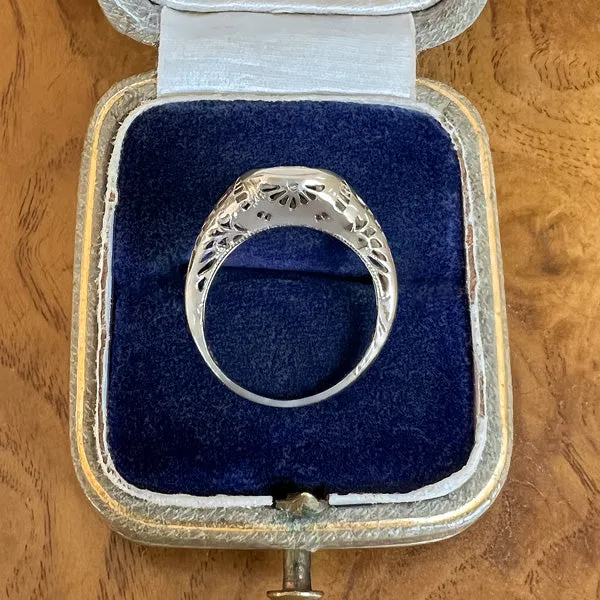 Vintage Diamond Engagement Ring, RBC 0.20ct.