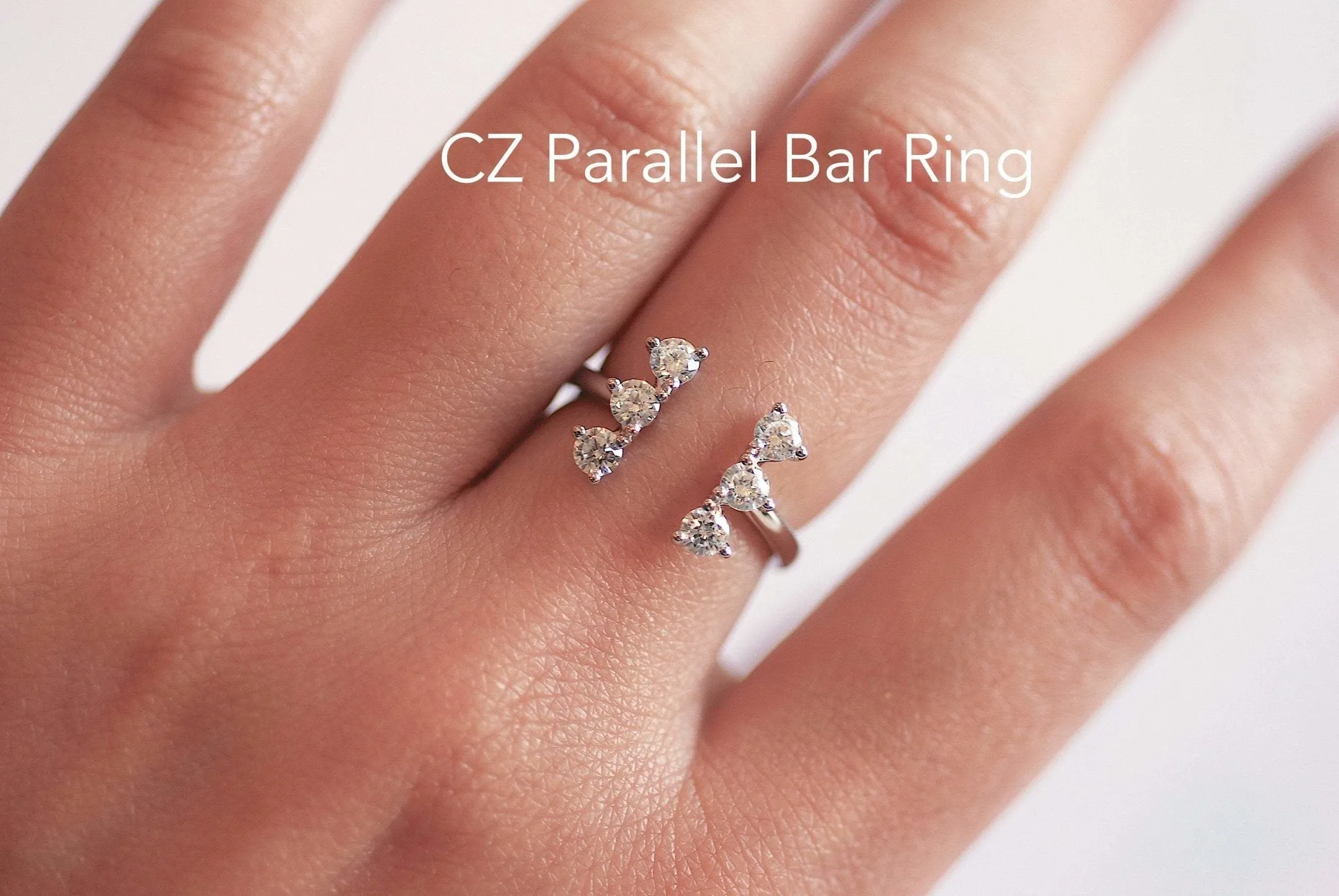 Wholesale Sterling Silver Stacking Ring, Bar Ring, Solitaire Ring, Cushion Cut Ring, CZ Bar Ring, Eternity Ring, Wedding Ring, Round, Square CZ Stone